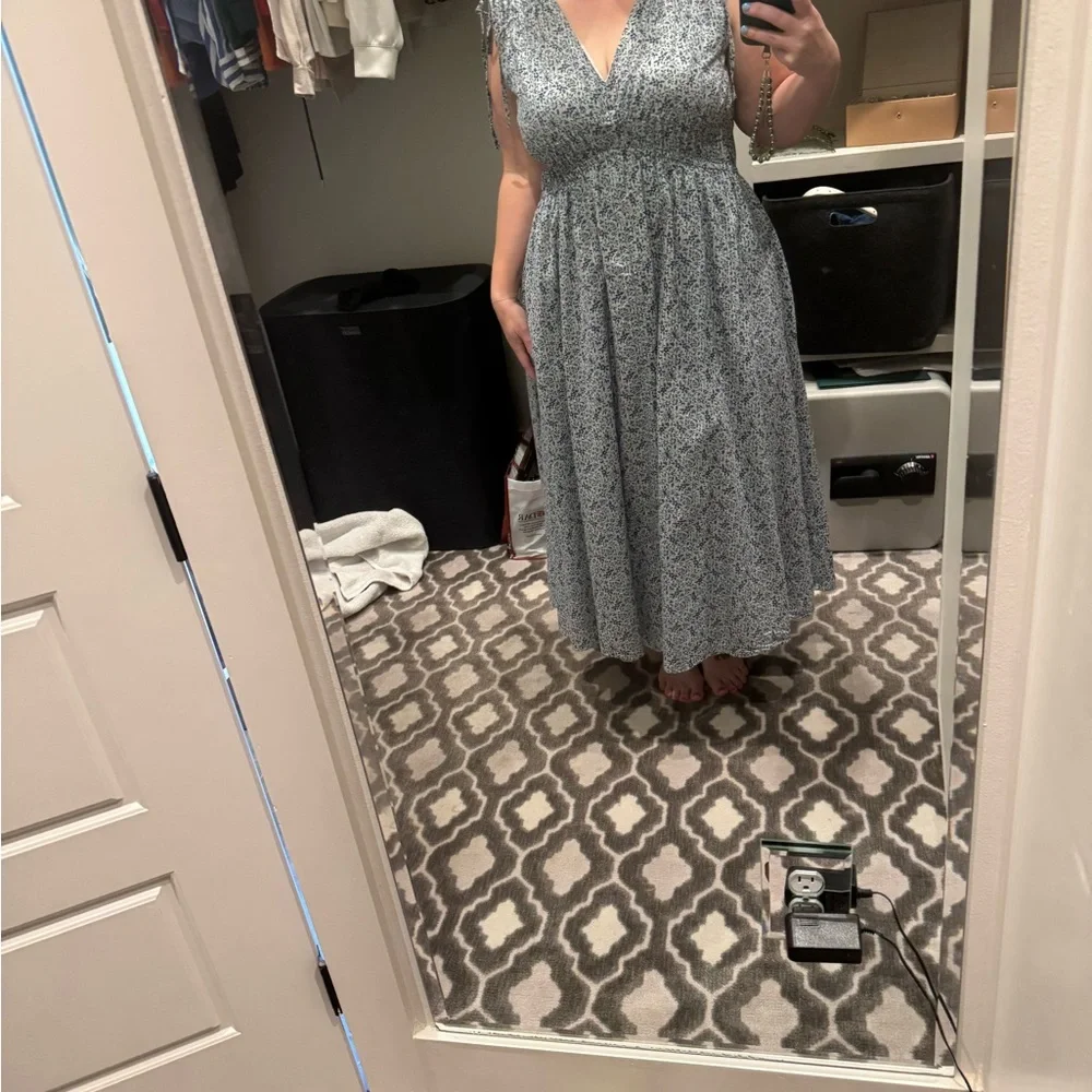 Madewell Blue and White Floral dress - Picture 3 of 3